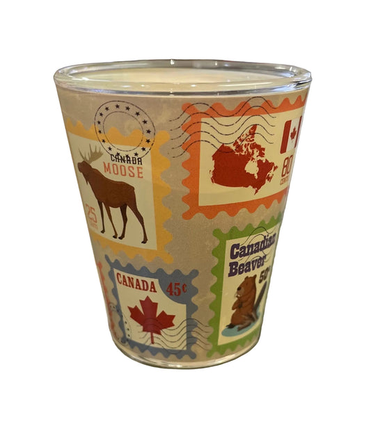 Souvenir - Shot Glass - Stamps - Canada