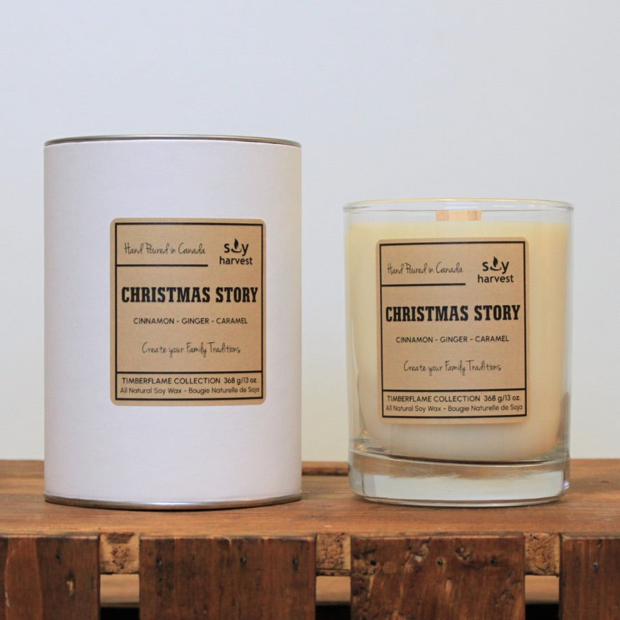 Soy Harvest Candles - Timber Flame - Christmas Story