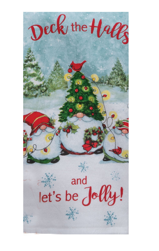 Christmas - Dual Purpose Towel - Deck the Halls...