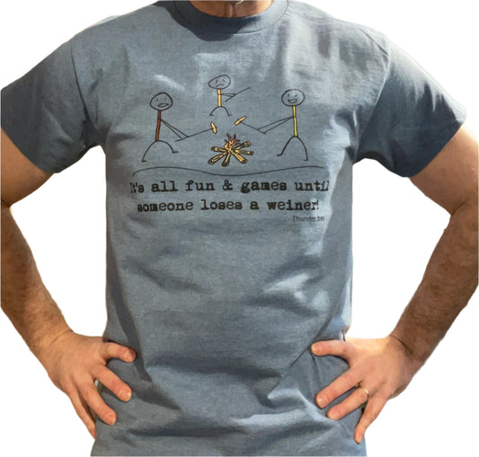 Souvenir Clothing - T-Shirt - Lose a Weiner - Thunder Bay - Heather Indigo