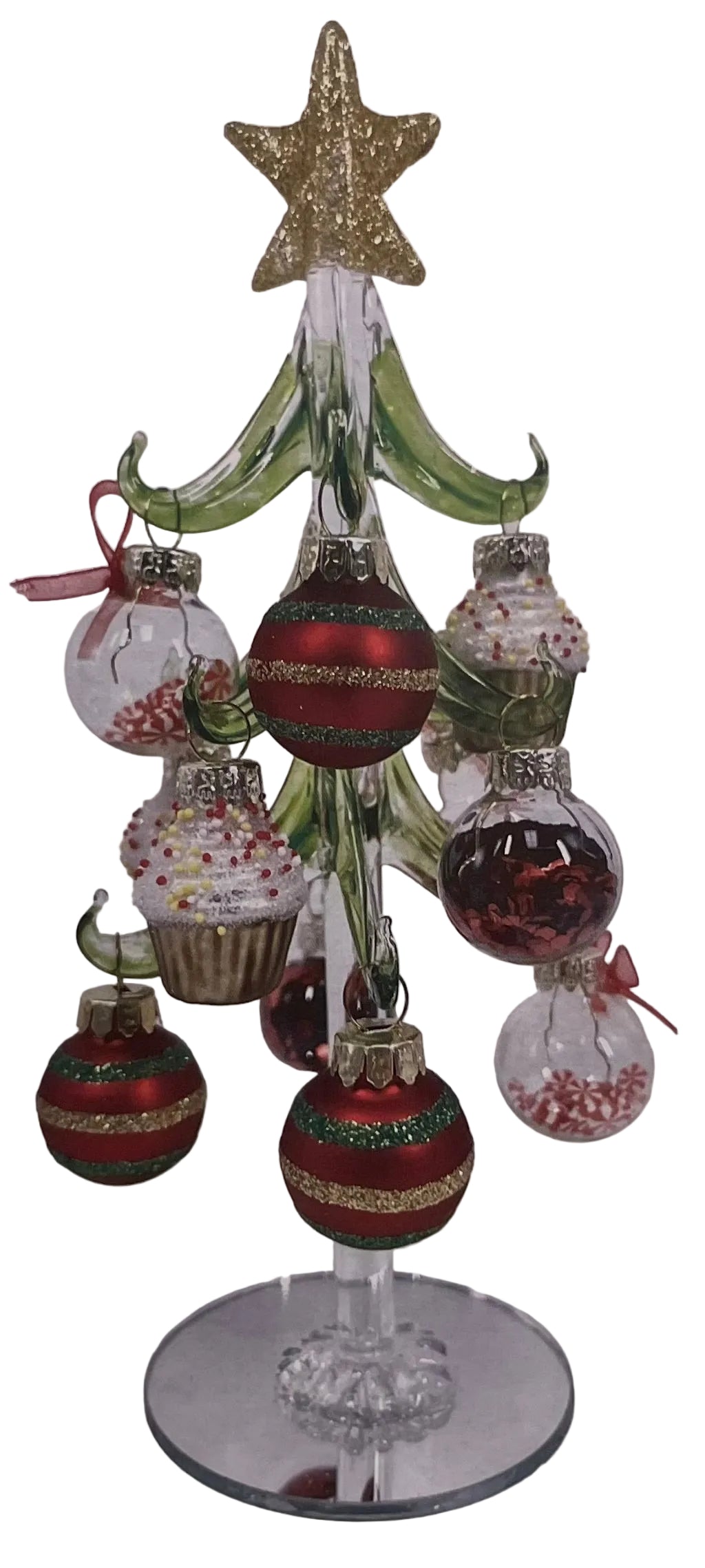Christmas - Glass Tree with Ornaments
