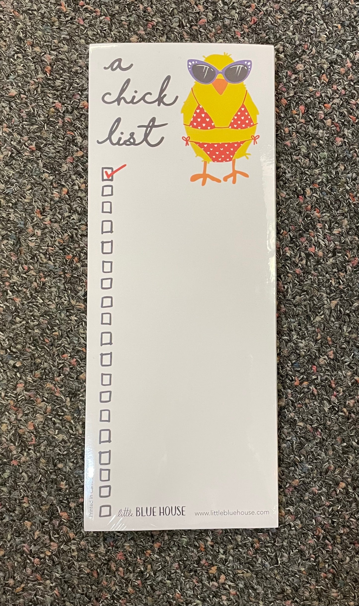Magnetic Note Pad - A Chick List