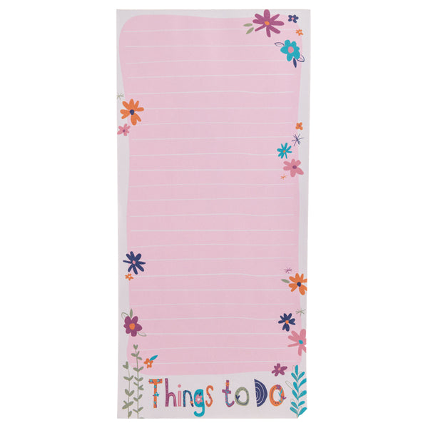 Magnetic Note Pad - Floral