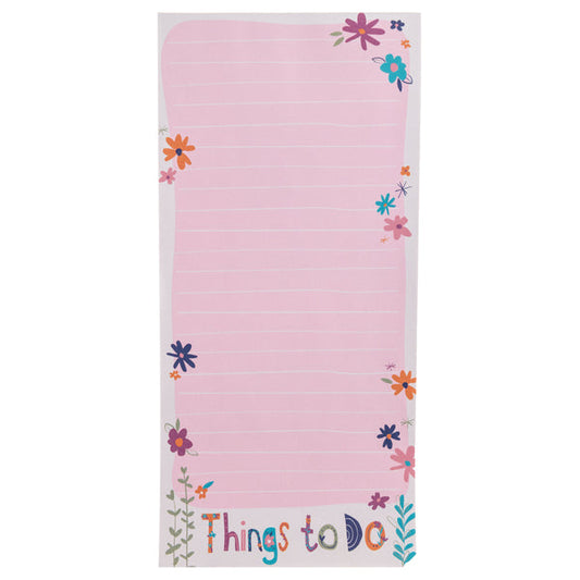 Magnetic Note Pad - Floral