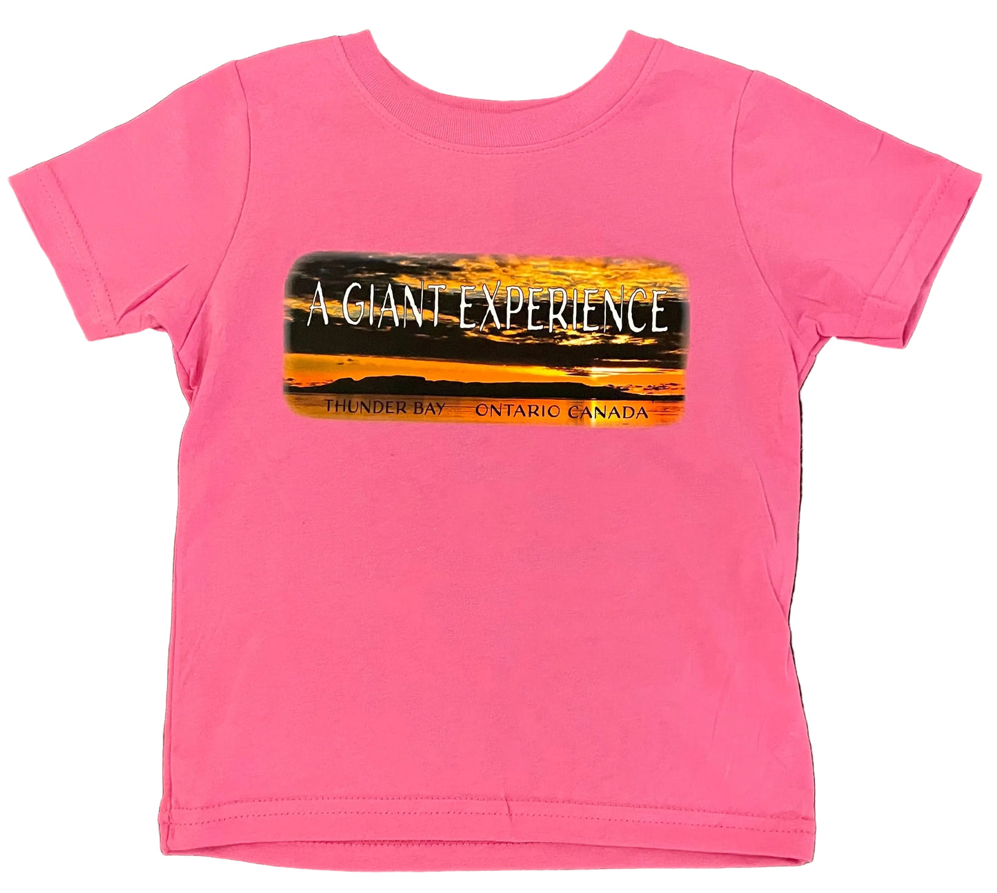 Kid's Souvenir Clothing - T-Shirt - Sleeping Giant - Raspberry