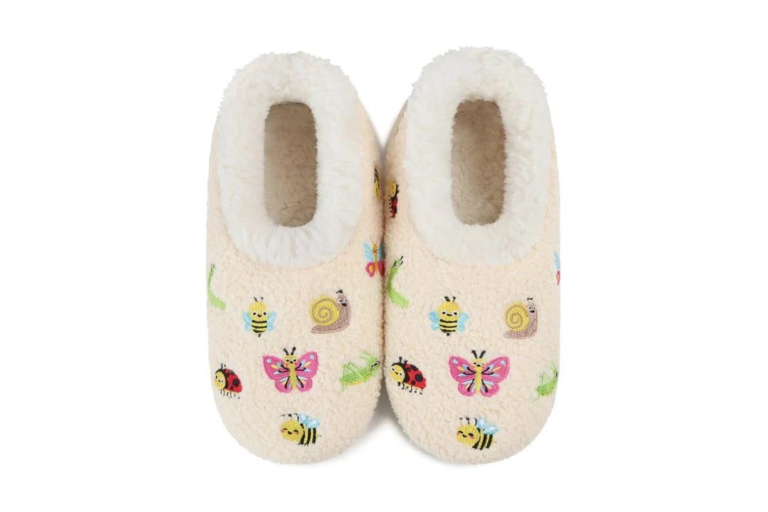 Snoozies - Embroidered - Mini Bugs - Cream