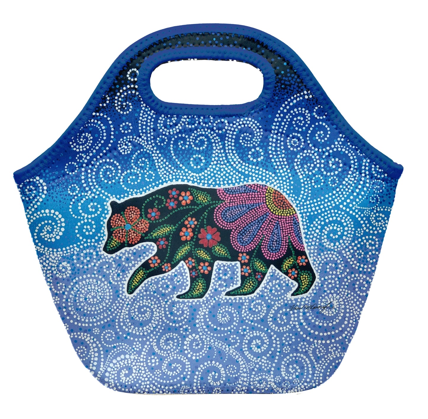Oscardo - Kim McDonough - Insulated Lunch Bag - The Celestial Bear
