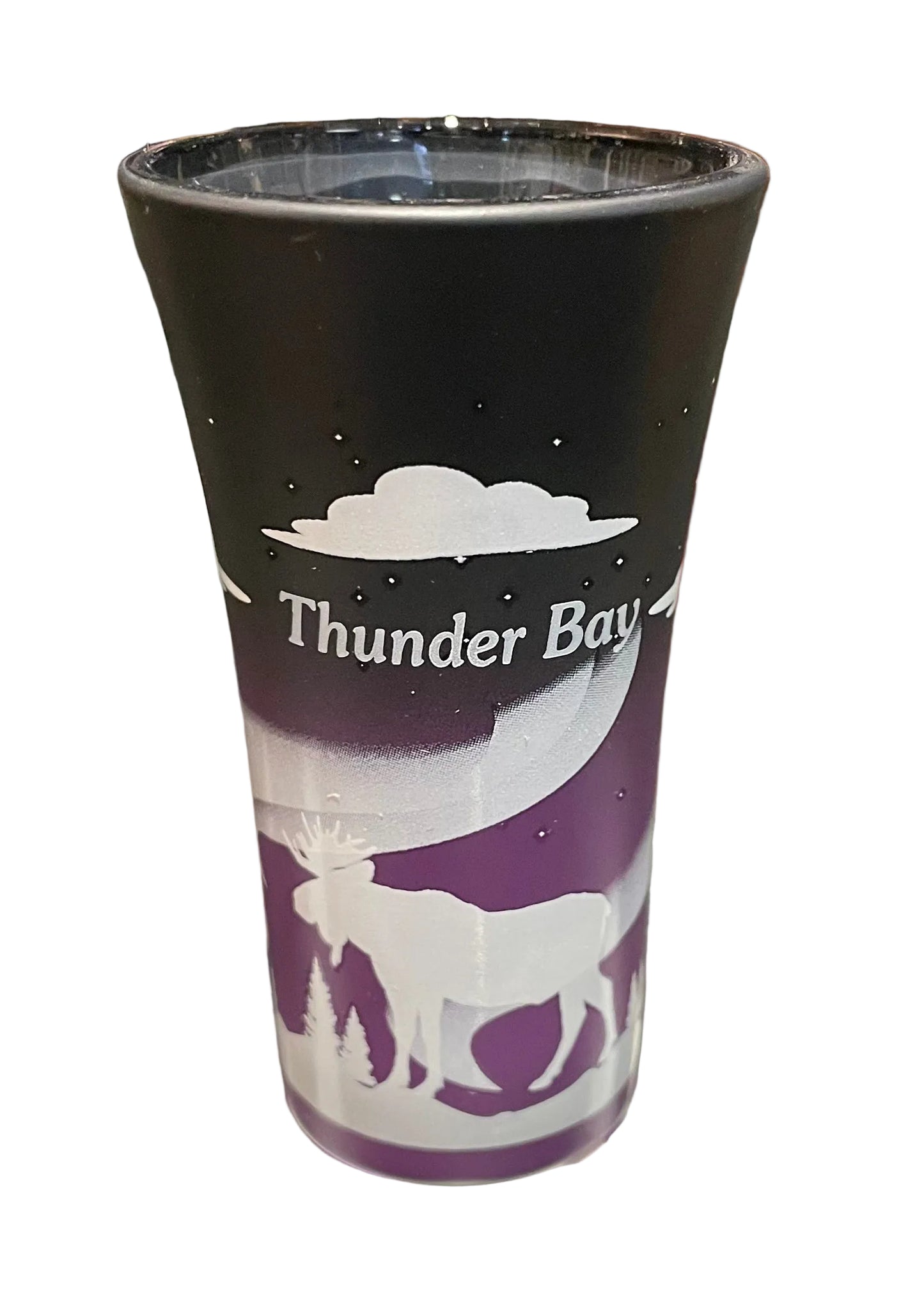 Souvenir Shot Glass - Violet Tulip - Thunder Bay