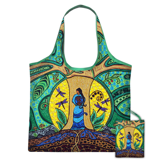 Oscardo - Leah Dorion - Reusable Eco Bag - Strong Earth Woman