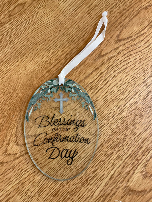 Confirmation Glass Ornament