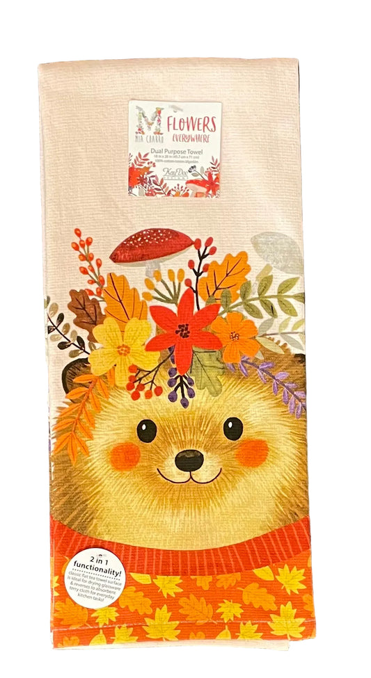 Dual Purpose Towel - Mia Charro - Hedgehog