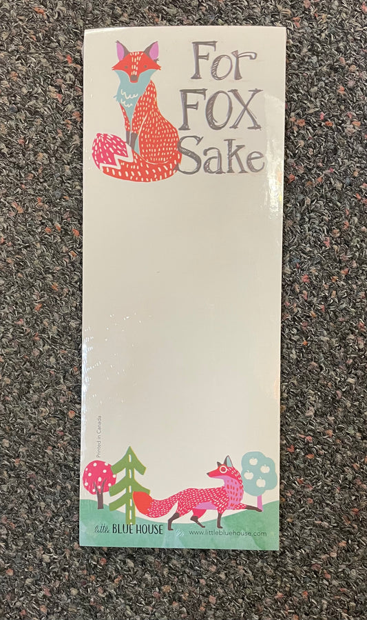 Magnetic Note Pad - For Fox Sake