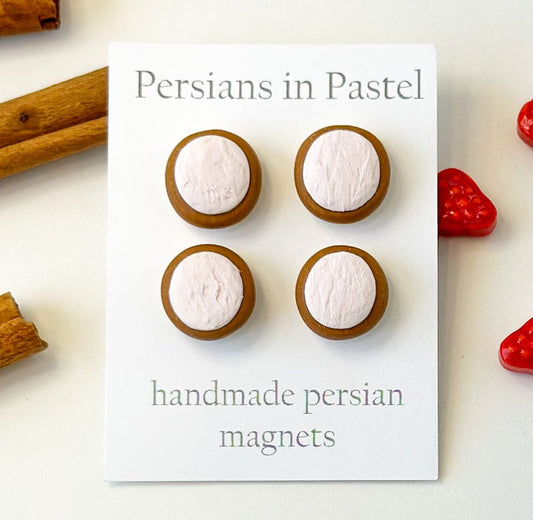 Persians in Pastel - Mini Magnets - Package of 4