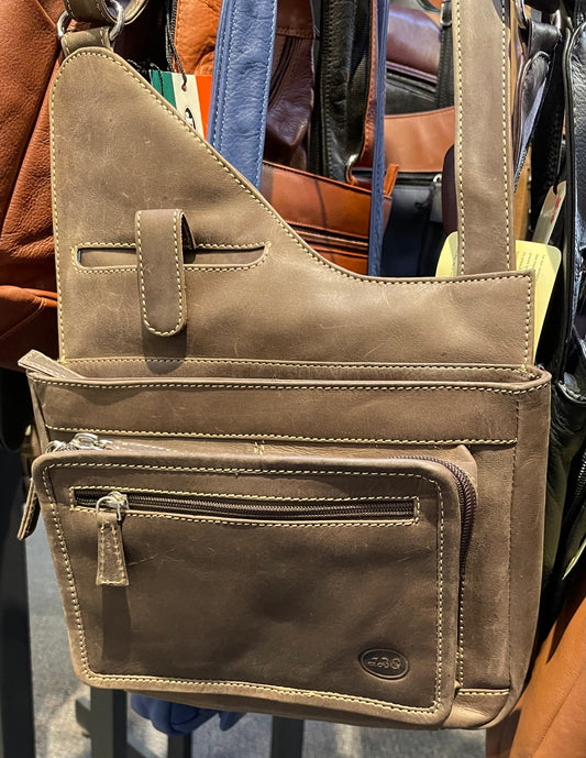 Leather Bag - Canadian Traveler - Brown