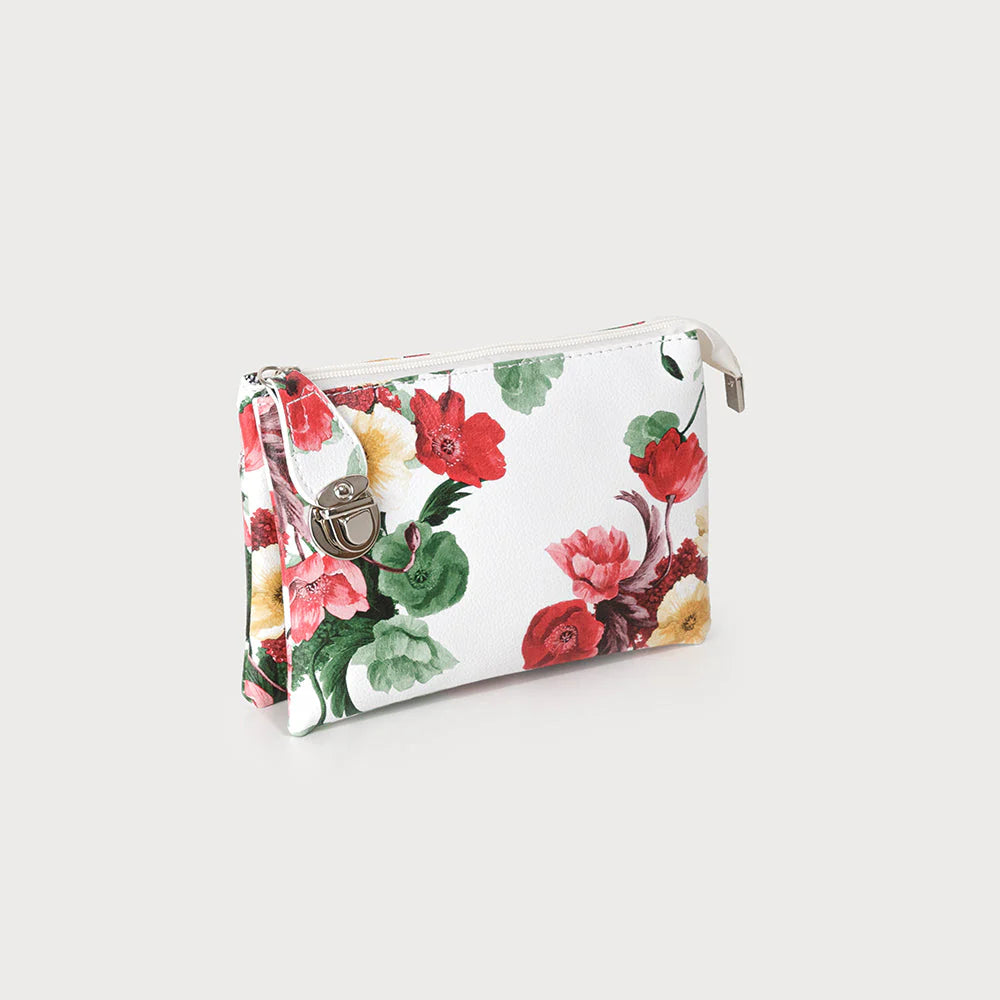 Caracol - Crossbody Bag - Flower Red
