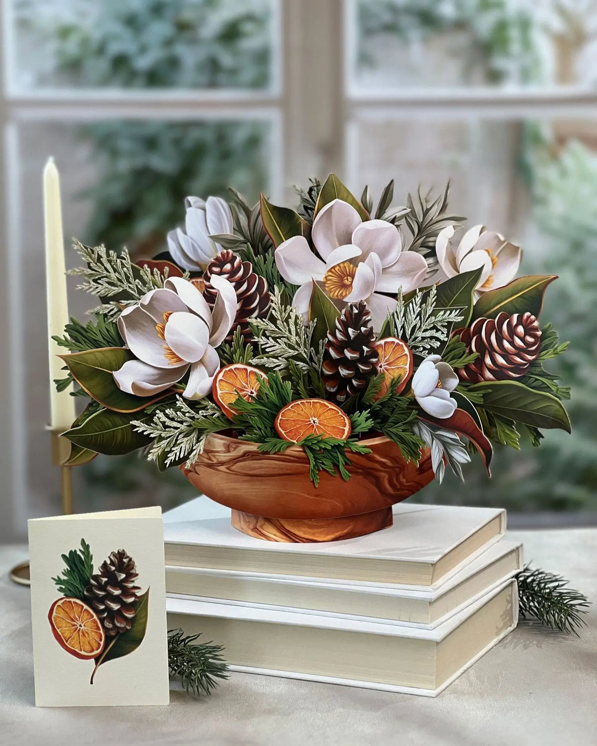 Pop-Up Flower Bouquet - Winter Magnolia