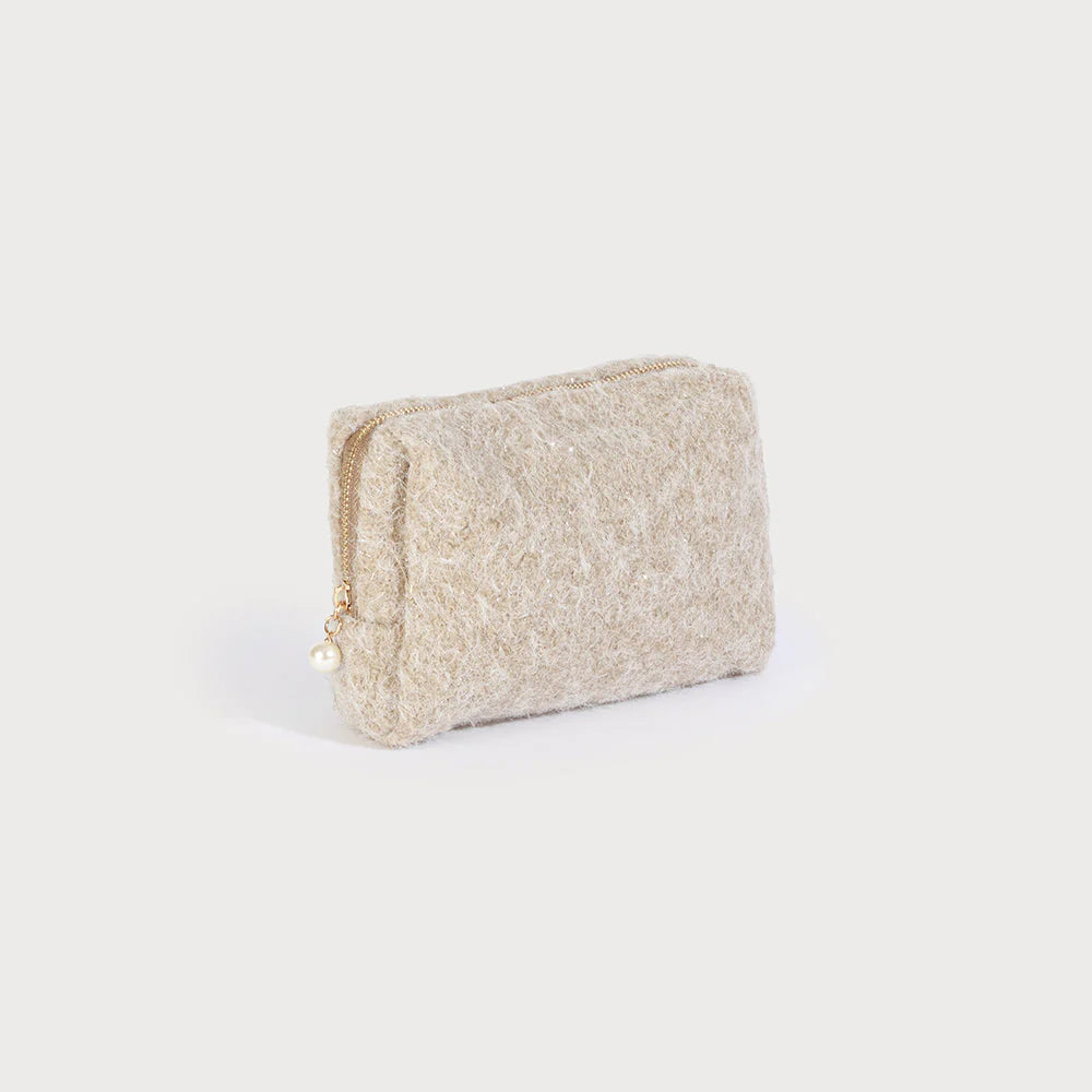 Caracol - Small Cosmetic Bag - Cream