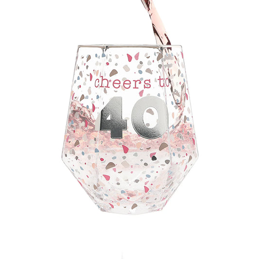 Drinkware - Happy Confetti to You - 40th