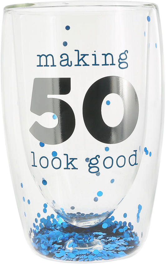 Drinkware - Happy Confetti To You - 50 - 14 oz Double-Walled Glass
