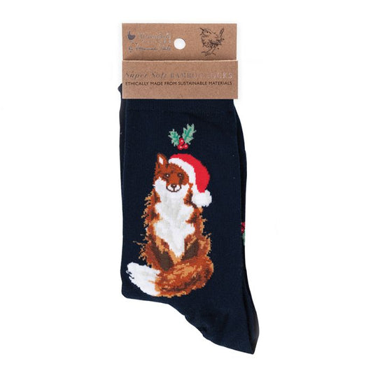 Wrendale Designs - Socks - Christmas Fox