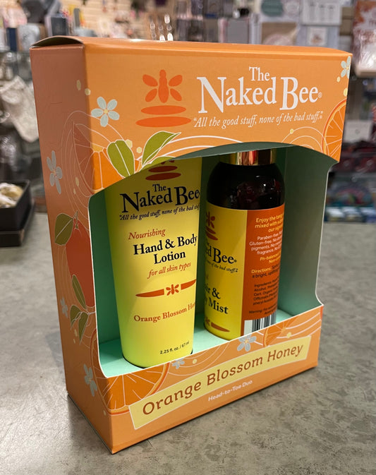 Naked Bee - Head to Toe Duo - Orange Blossom Honey