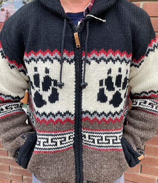 Souvenir Clothing - New Zealand Wool Jacket - Bears with Paws