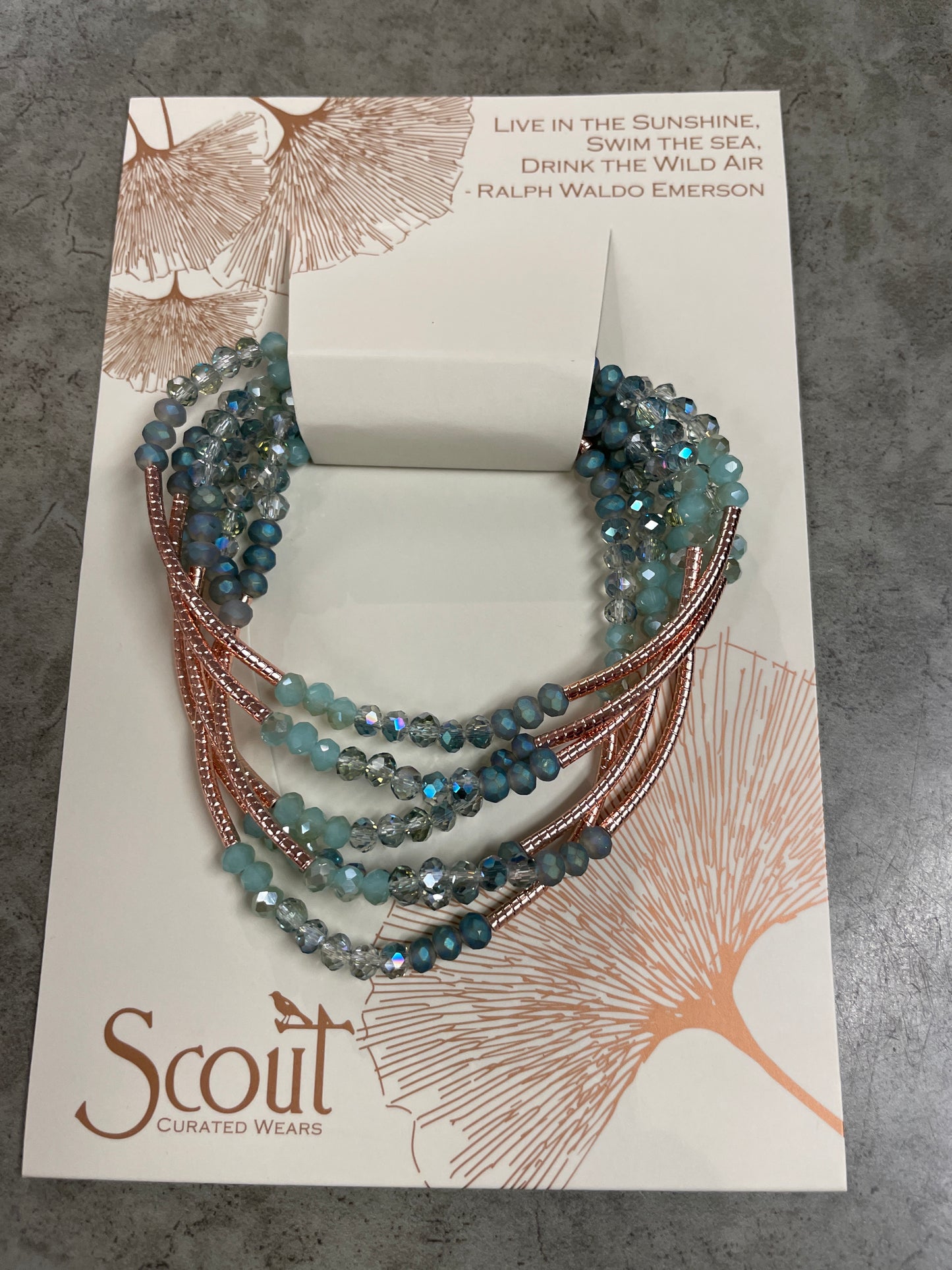 Scout Curated Wears - Bracelet/Nacklace - Turquoise/Gold