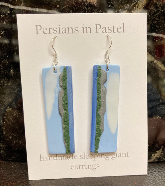 Persians in Pastel - Sleeping Giant Earrings
