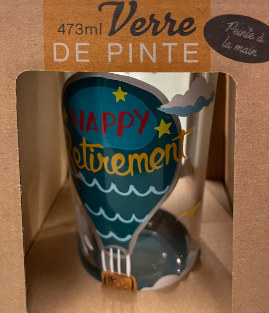 Lolita - Pint Glass - Happy Retirement