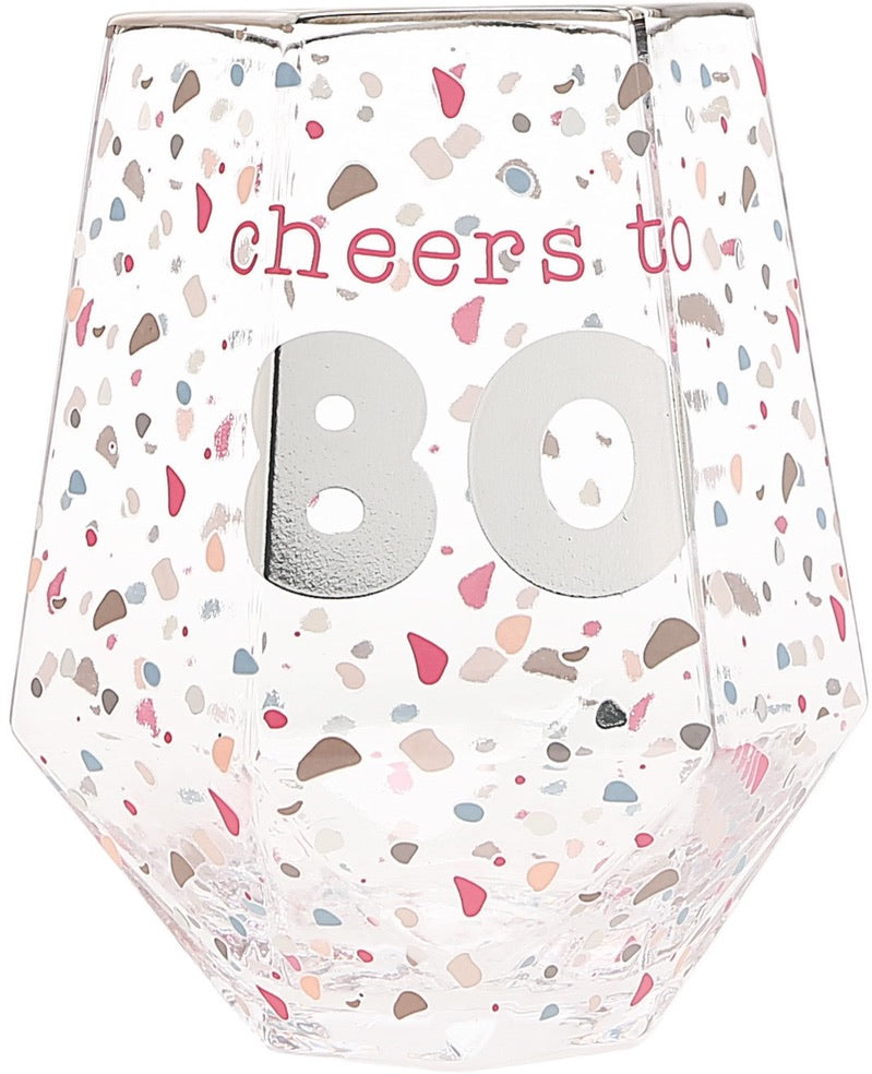 Drinkware - Happy Confetti To You - Cheers to 80