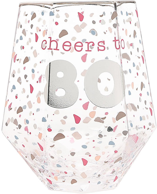 Drinkware - Happy Confetti To You - Cheers to 80