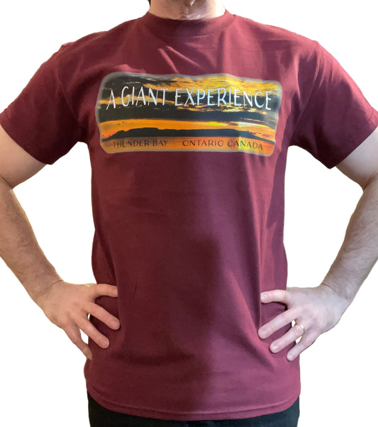 Souvenir Clothing - T-Shirt - Sleeping Giant - Maroon