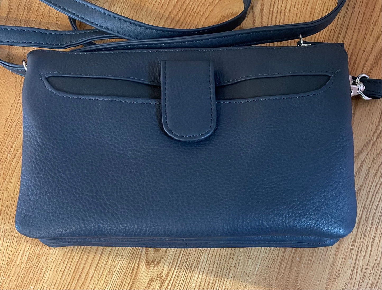 Leather Bag - Canadian Traveller - Navy