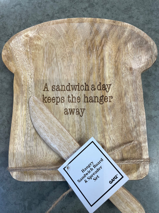Hangry Sandwich Board and Spreader Set - A Sandwich a Day...