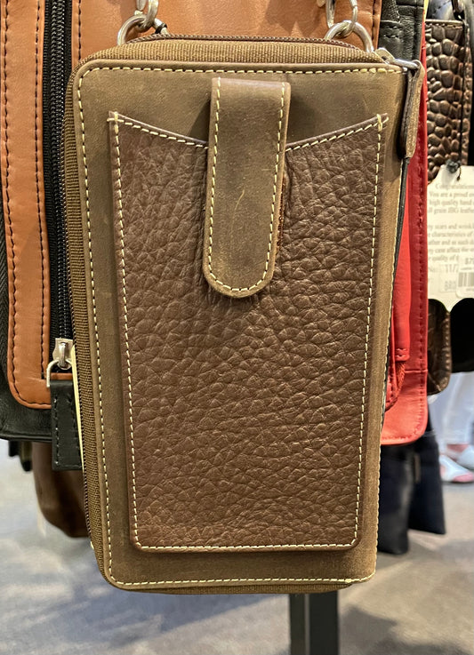 Leather Bag - Canadian Traveler - Phone/Card Wallet