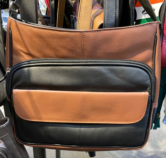 Leather Bag - Canadian Traveler - Brown/Black