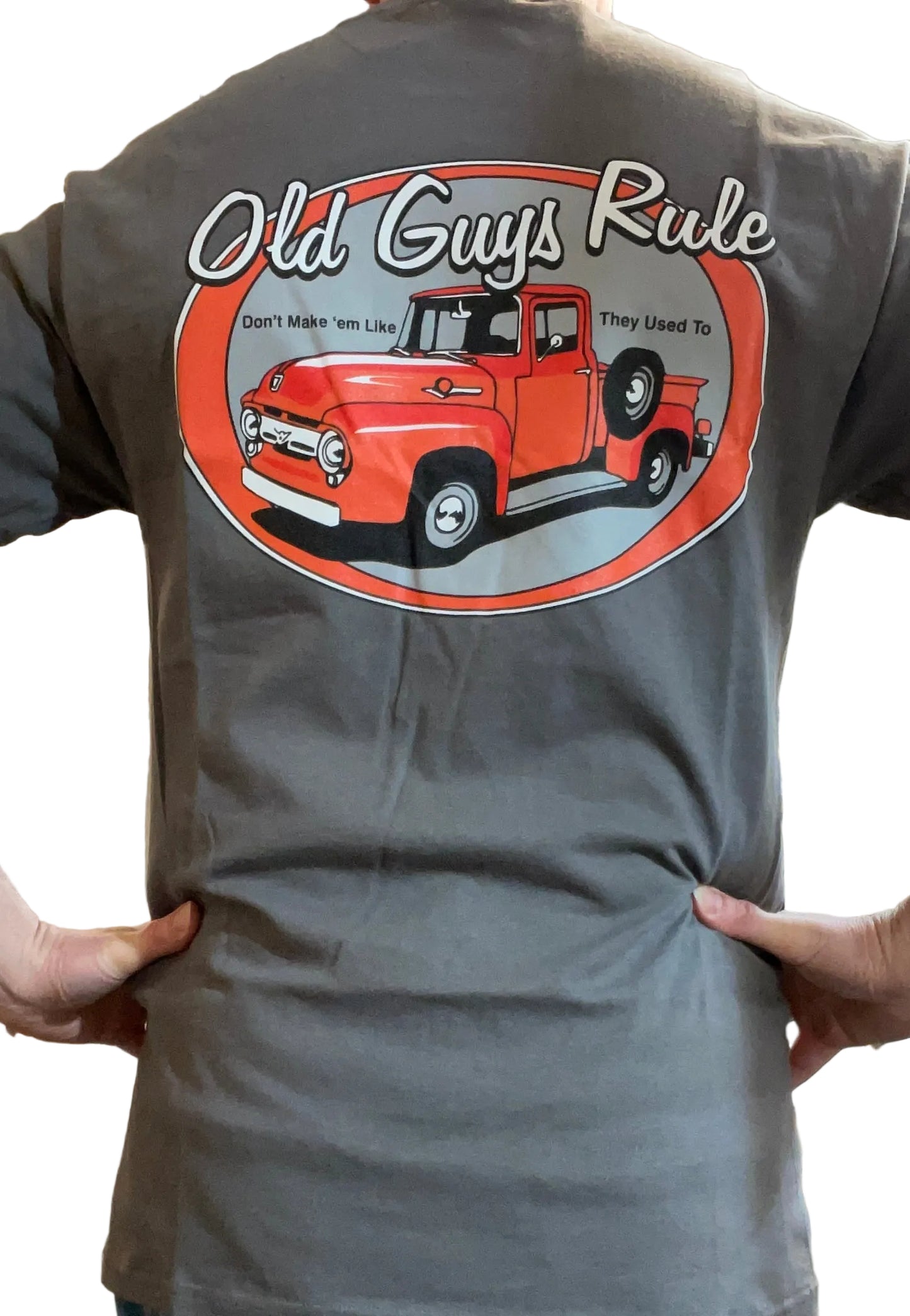 Old Guys Rule T-Shirt - They Don't Make Them Like They Used To - Dark Grey