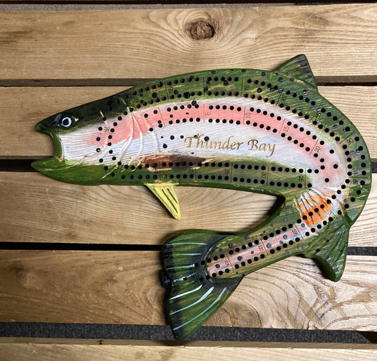 Souvenir Cribbage Board - Trout