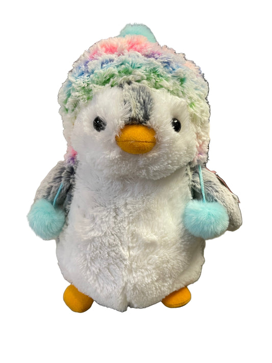 Plush Toy - Pom Pom Rainbow Beanie