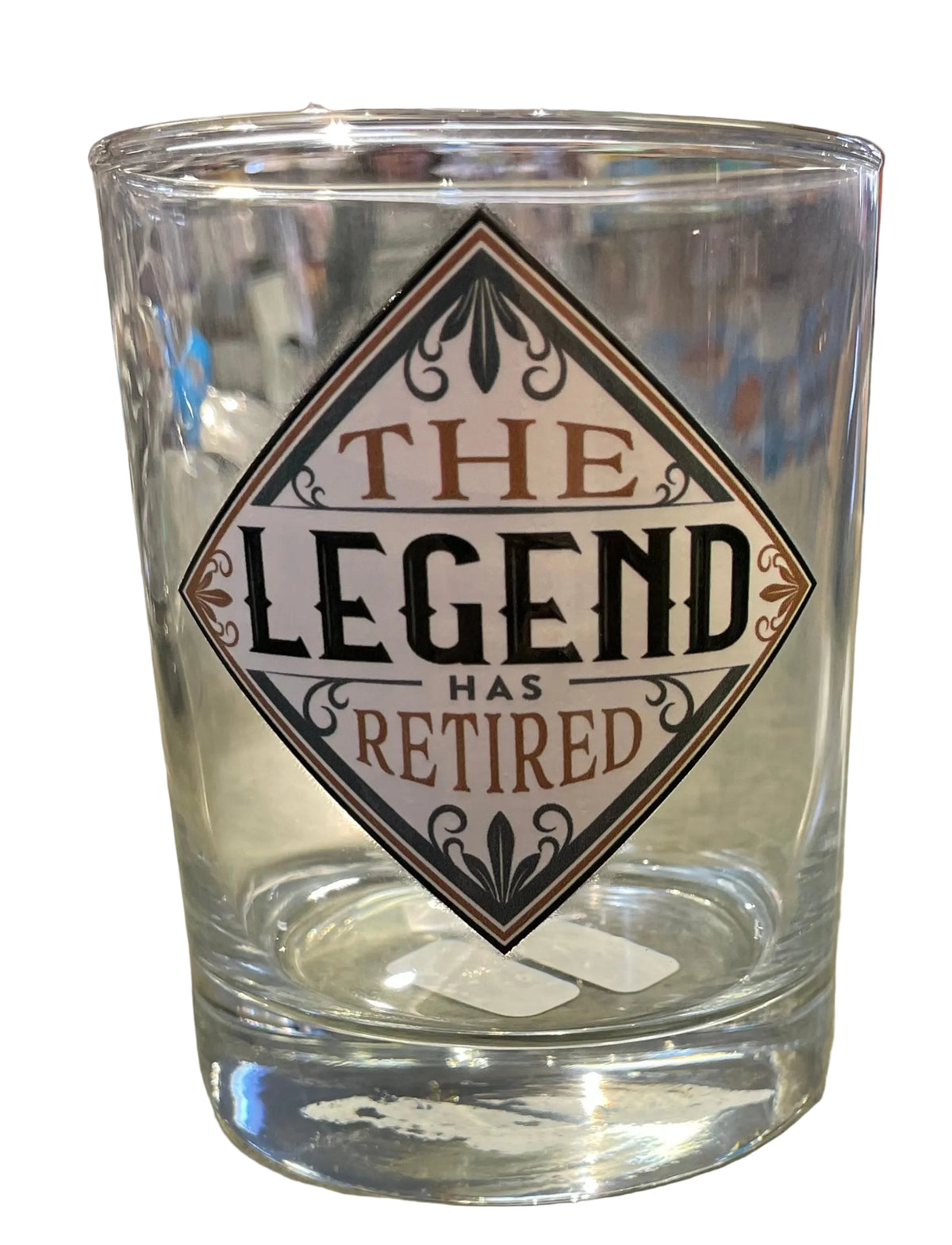 Retirement - The Legend Has Retired - 12 oz. Rocks Glass