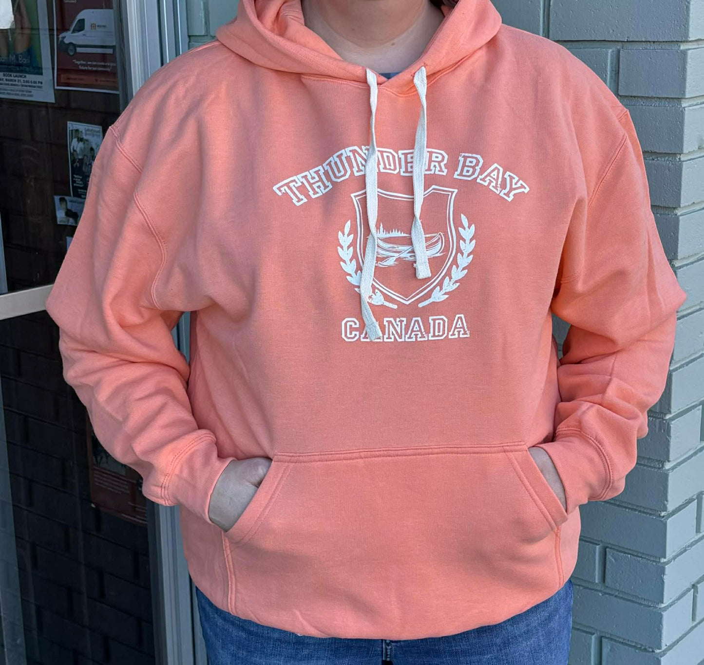 Souvenir Clothing - Unisex Pullover Hoodie - Thunder Bay, Canada - Cantalope