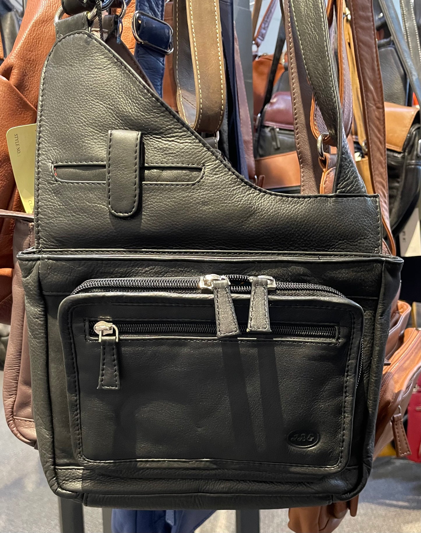 Leather Bag - Canadian Traveler - Black