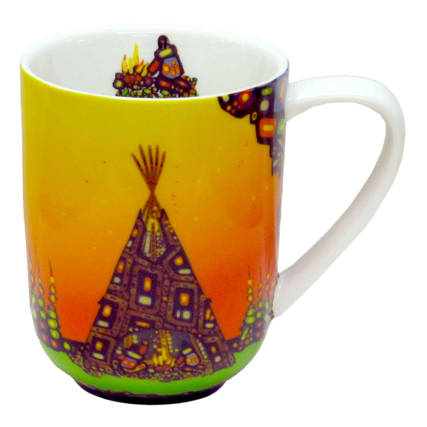 Oscardo - John Rombough - Broad Porcelain Mug - Guardians