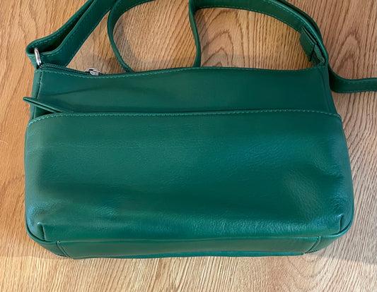 Leather Bag - Canadian Traveller - Green