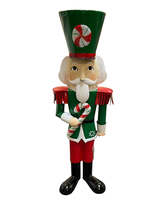 Christmas - Candy Cane Nutcracker Sculpture