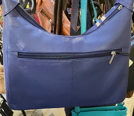 Leather Bag - Canadian Traveler - Blue