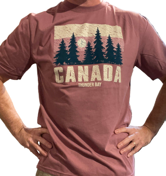Souvenir Clothing - T-Shirt - Thunder Bay, Canada - Nostalgia Rose