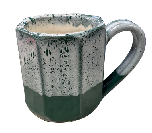 Pottery By P0T's 2G0 - Mug - Octigonal Green