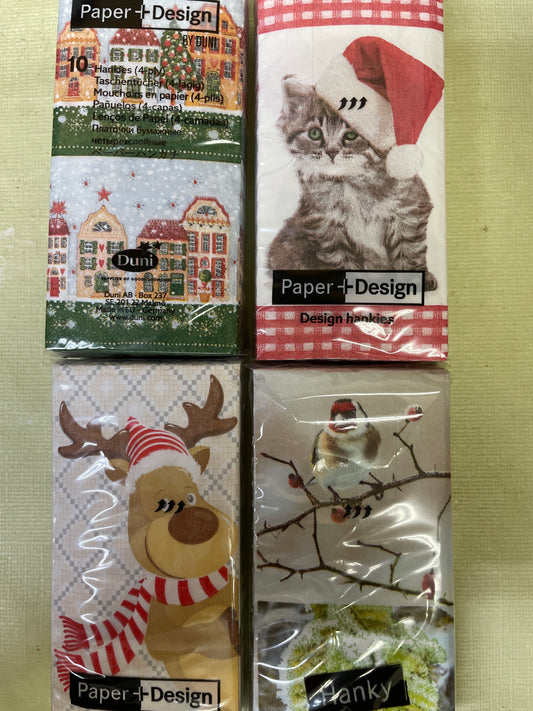 Christmas - Tissues - Assorted Varieties