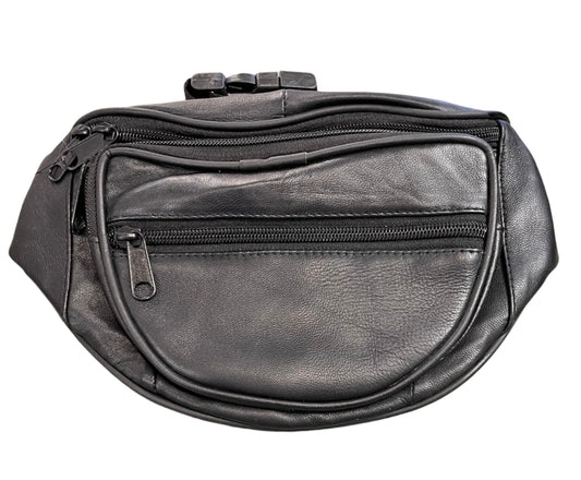 Leather Bag - JBG - Hip Pack - Black